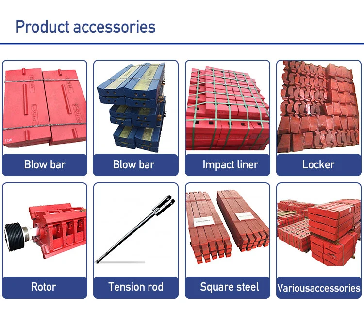 High Cr Impact Crusher Hammer Spare Parts Blow Bar